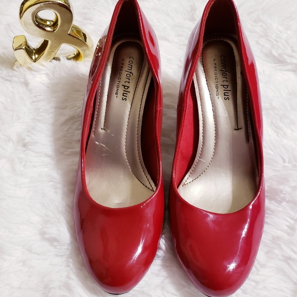 comfort plus red heels